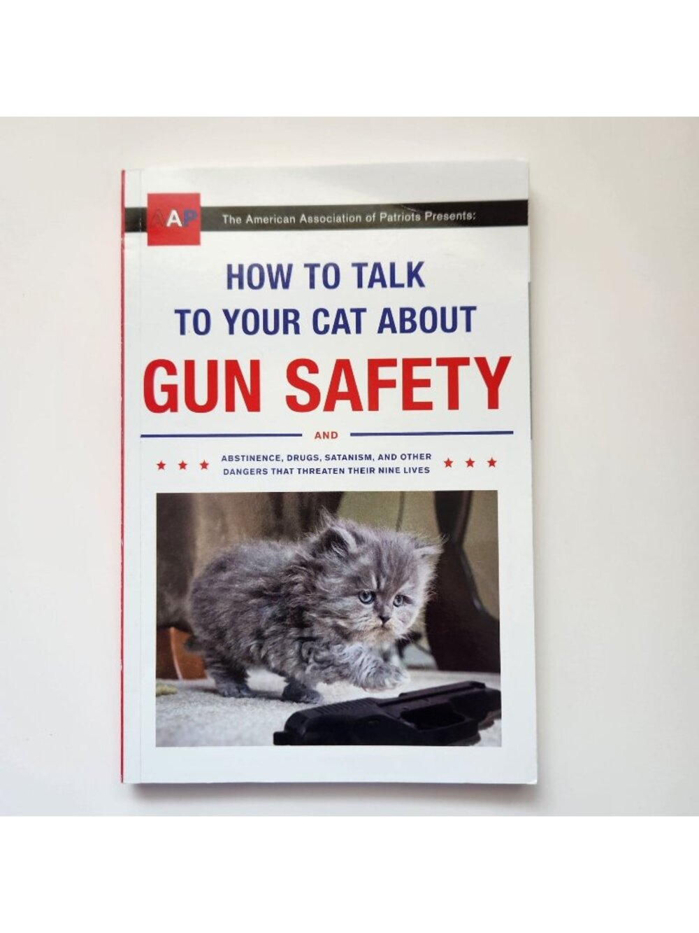How To Talk To Your Cat About Gun Safety & Other Dangers Humor Paperback Book